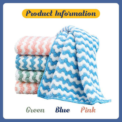 🌈 Colorful, ultra-soft microfiber cleaning cloth: Green💚 Blue💙 Pink💖 – Brighten up your everyday life!