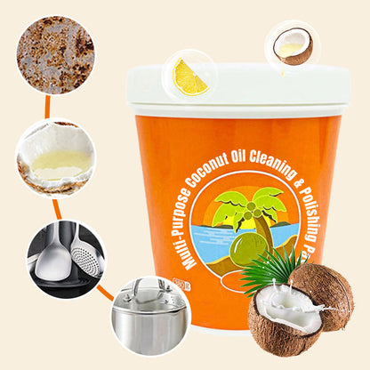 Multi-purpose cleaning 🌿 and polishing ✨ paste with coconut oil 🥥💚