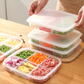 Multi-Section Food Storage Container with Lid