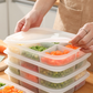 Multi-Section Food Storage Container with Lid
