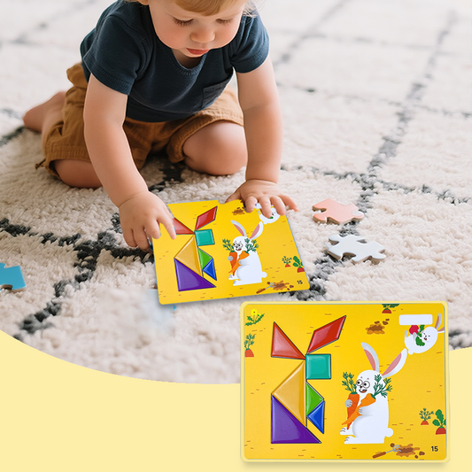 🎉 55% Discount! 🧩 Magnetic Travel Tangram Puzzle for Kids – Fun, Educational & Portable ✨
