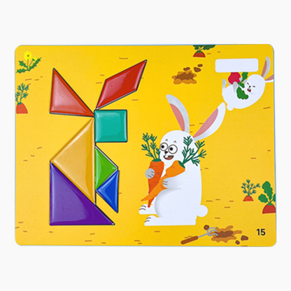 🎉 55% Discount! 🧩 Magnetic Travel Tangram Puzzle for Kids – Fun, Educational & Portable ✨