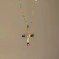 💜Super Sale - 55%OFF 💜Colorful Rhinestone Cross Pendant Necklaces