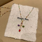 💜Super Sale - 55%OFF 💜Colorful Rhinestone Cross Pendant Necklaces